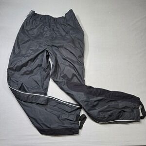 Harley Davidson Nylon Waterproof Reflective Riding Pants Mens Black L Zip Legs